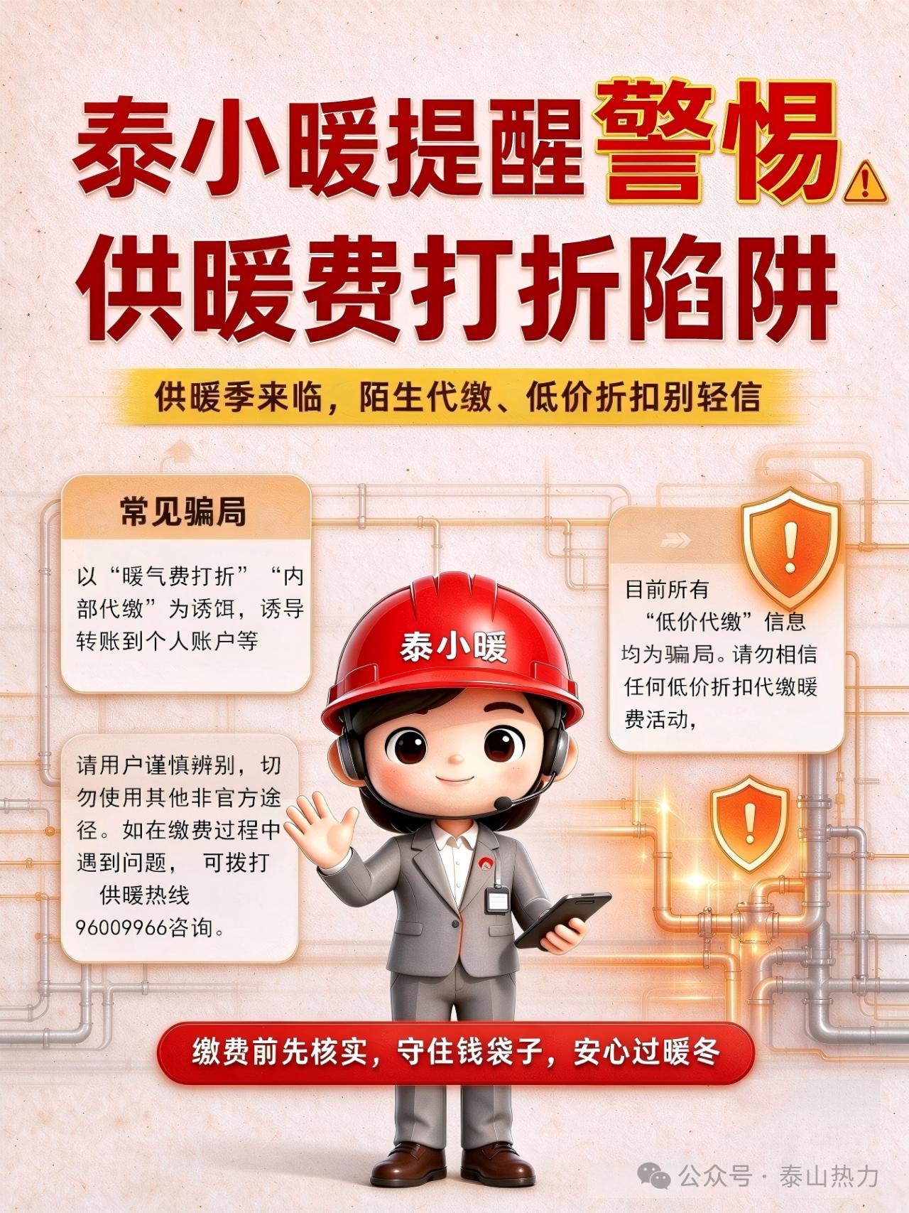 【关注】事关供暖缴费，泰安市泰山城区热力有限公司、泰安市泰山热力有限公司发布严正声明